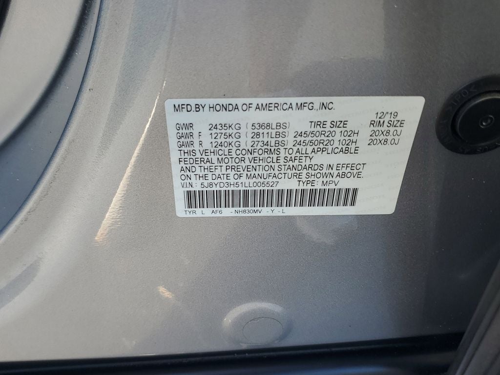 2020 Acura MDX w/Technology Pkg