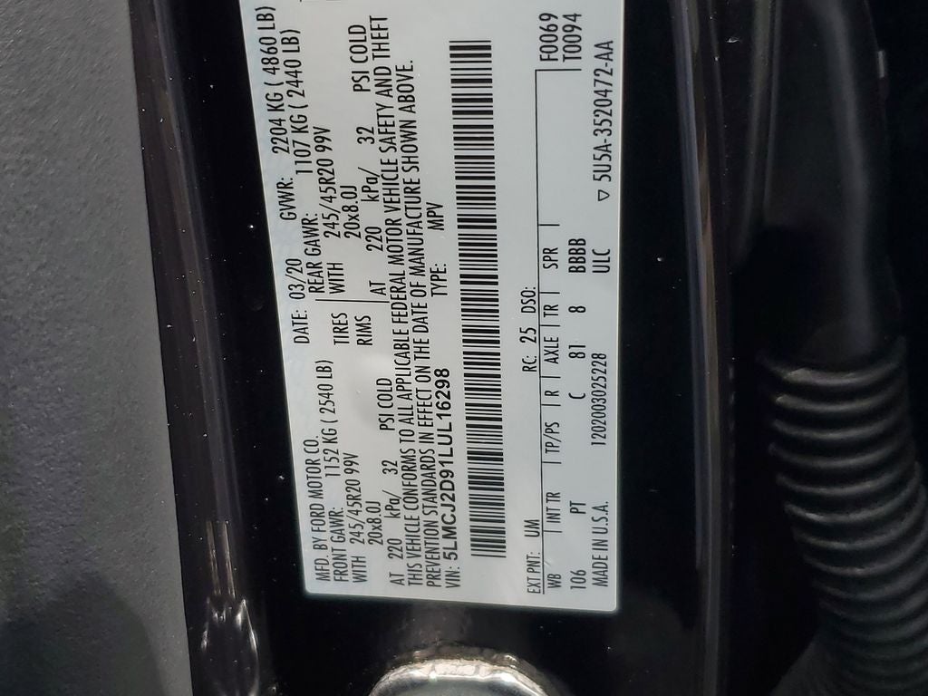 2020 Lincoln Corsair Reserve