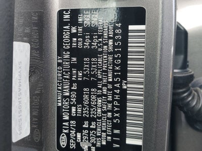 2019 Kia Sorento EX V6