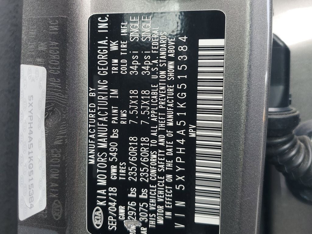 2019 Kia Sorento EX V6