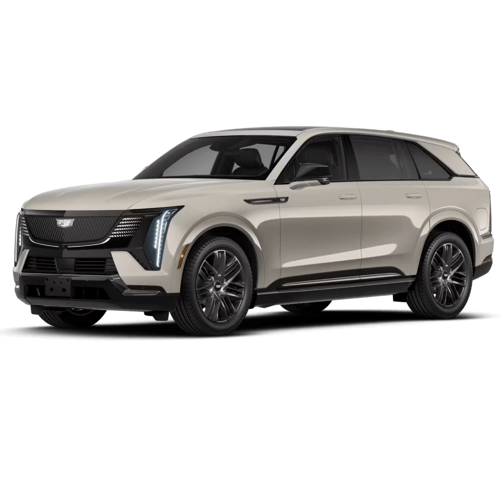 2026 Cadillac Escalade IQ Sport in Sandstone in three quarter angle.